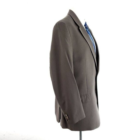 Michael Kors Wool 2‎ Button Blazer 42L Beige - Picture 6 of 10